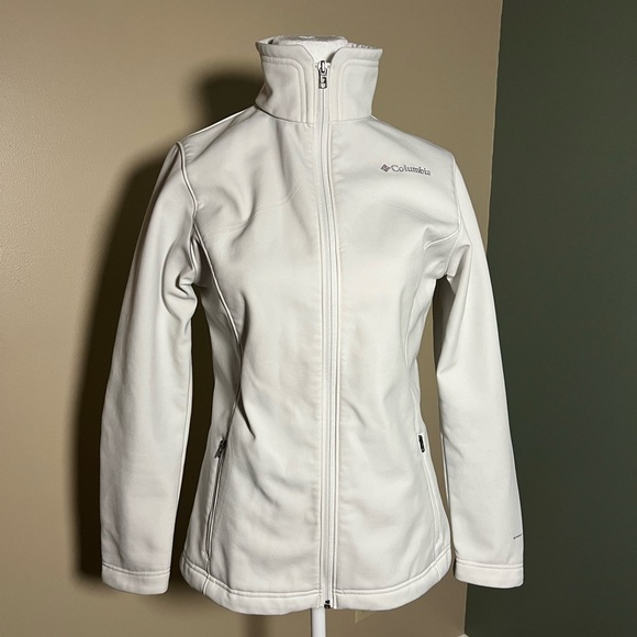 Columbia Women's Off White Omnishield Zip Up Jacket Size Small - Picture 1 of 10